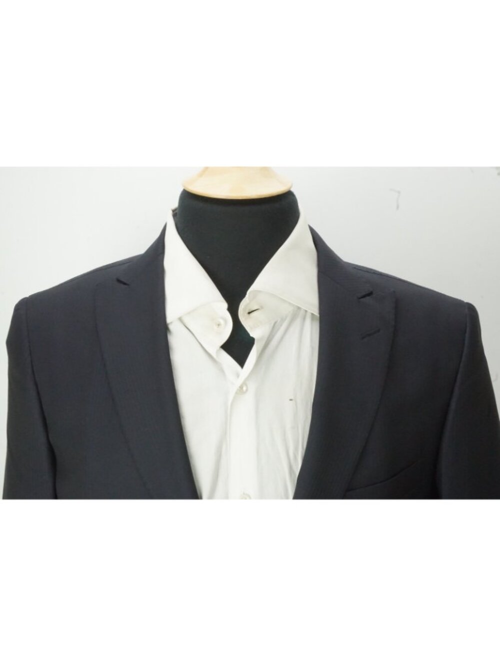 Tagliatore Navy Herringbone S130s Wool Sport Coat Jacket Sz 38R US Brand New - Picture 2 of 9